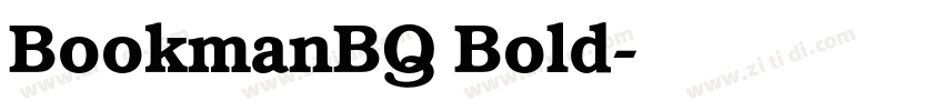 BookmanBQ Bold字体转换